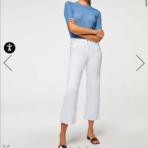 7 For All Mankind Cropped Alexa with cutoff hem